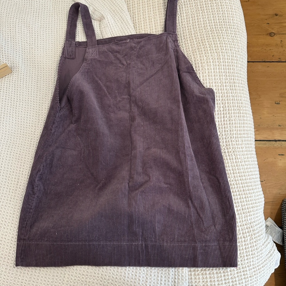Eggplant / purple corduroy dress